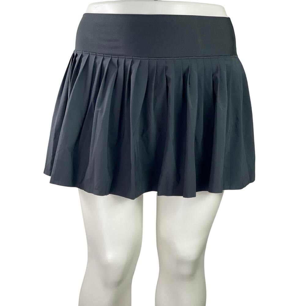 YPB Gray Pleated Activewear Tennis Athletic Skater Flared A-line Skirt Skort XL